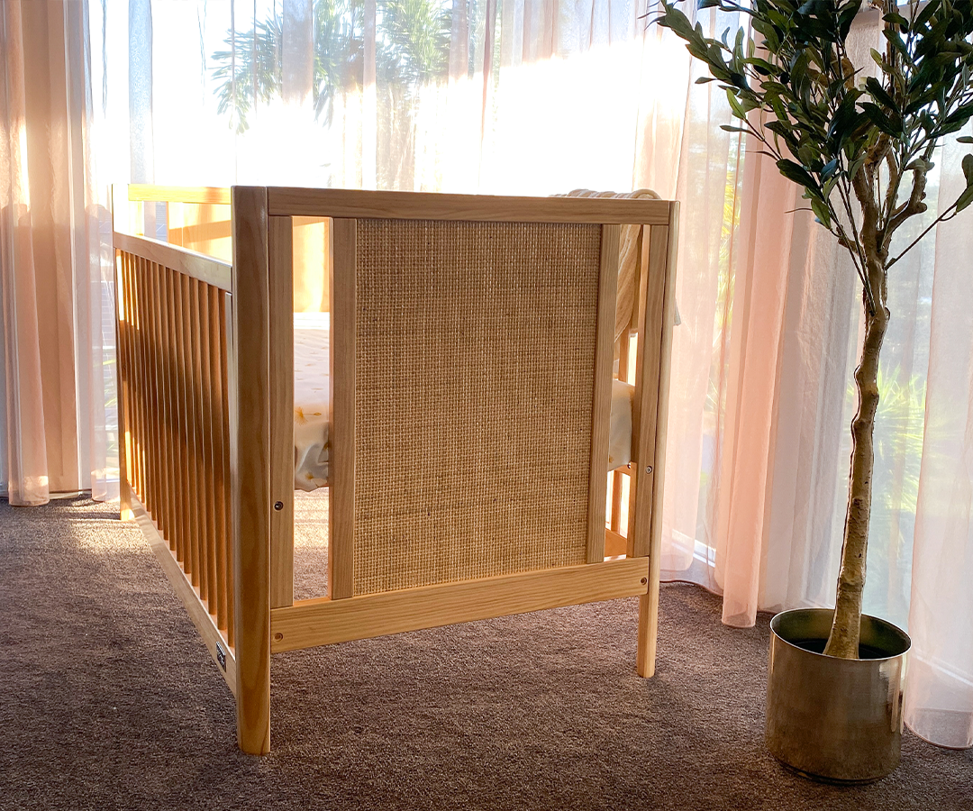 Aliya Rattan Cot - Natural