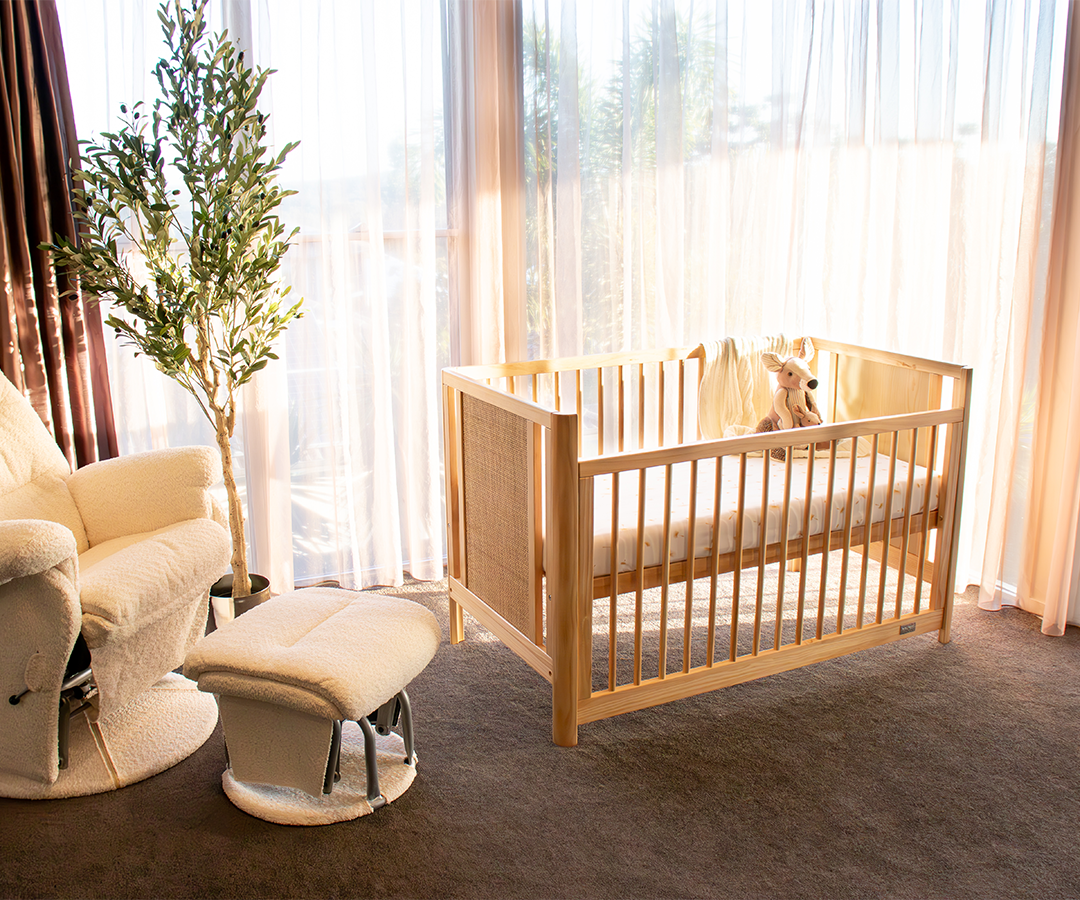 Aliya Rattan Cot - Natural