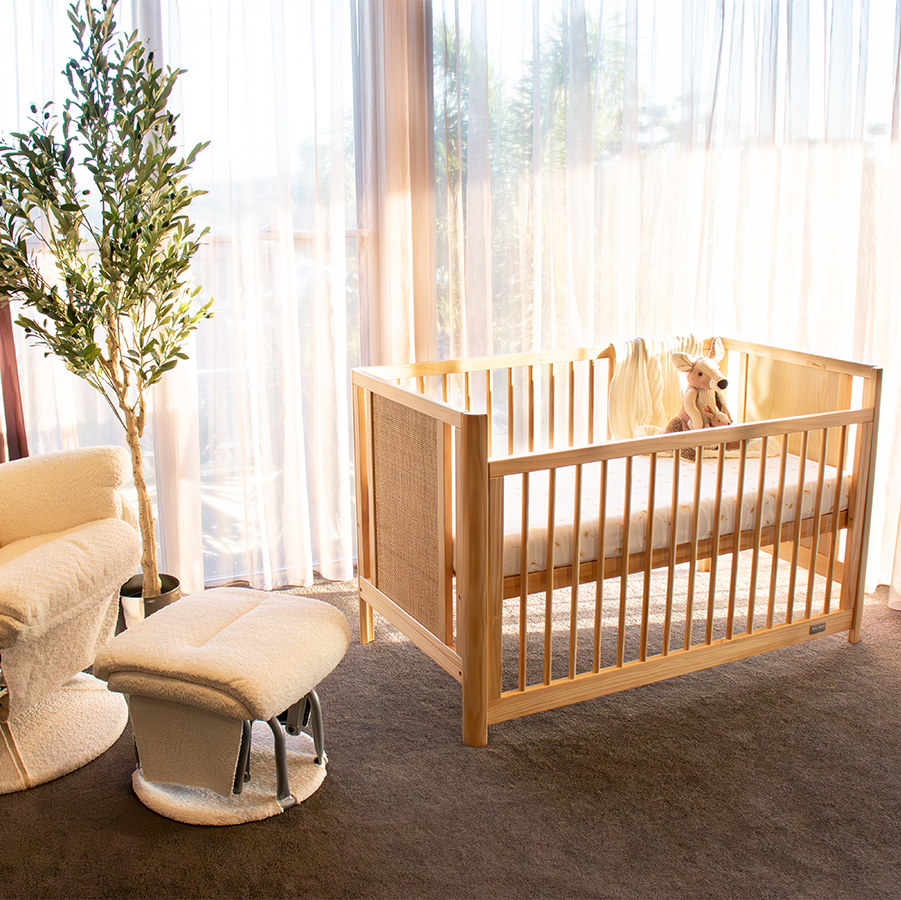 Aliya Rattan Cot - Natural