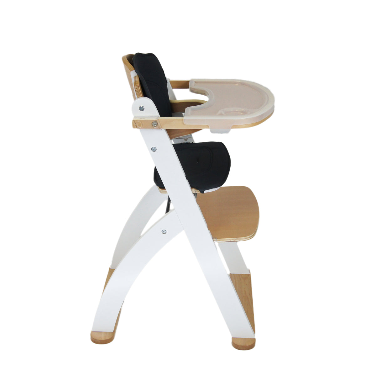 Ava High Chair- White / Beech