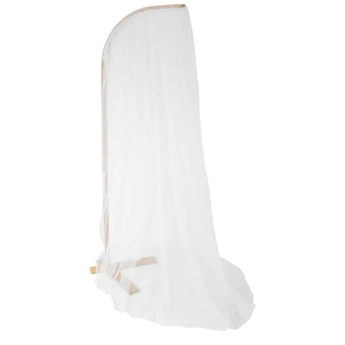 Cot Net & Stand-Beech | Decorative Net for Nursery NZ - Babyhood NZ