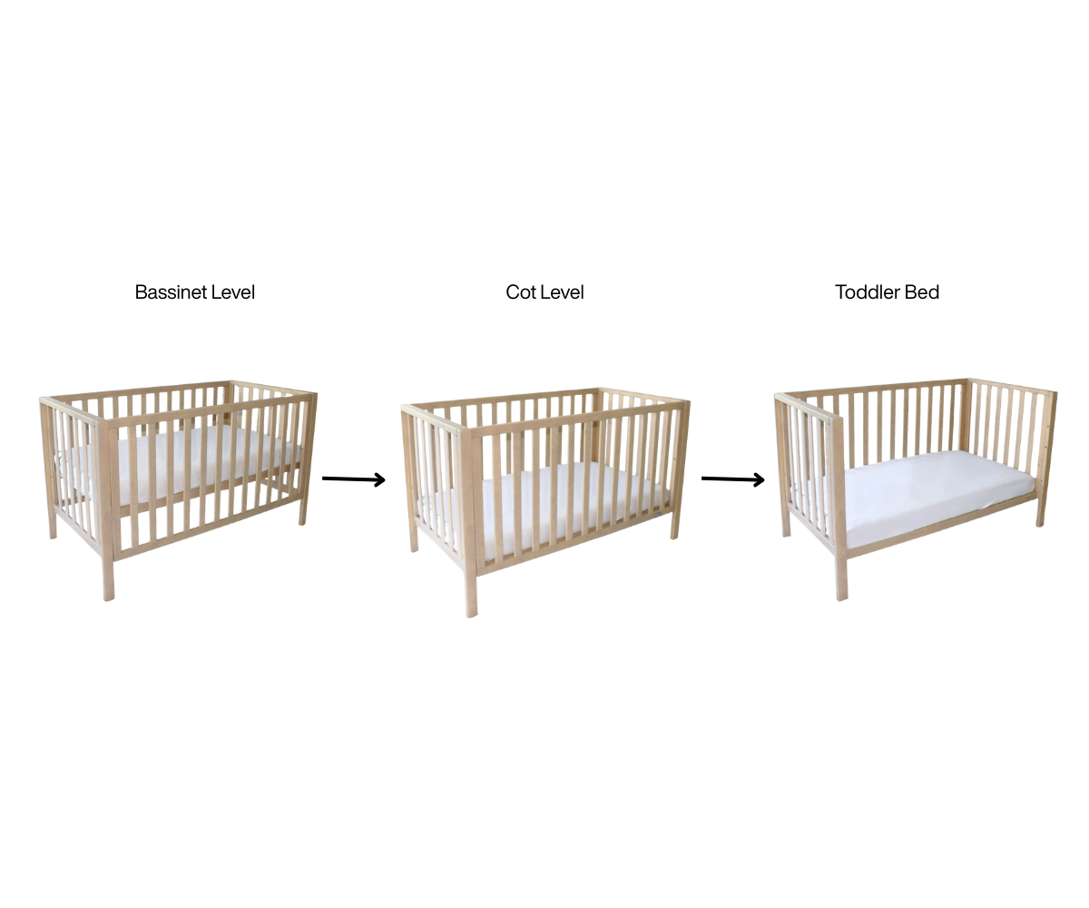 Lulu Cot 3 in 1 - Natural
