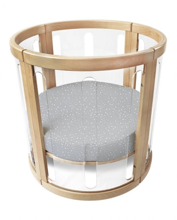 Round Jersey Cotton Fitted Sheet - Drops