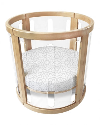 Round Jersey Cotton Fitted Sheet - Mosiac