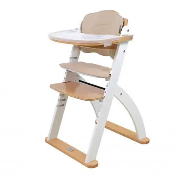 Ava High Chair- White / Beech