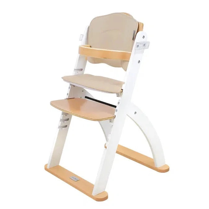 Ava High Chair- White / Beech