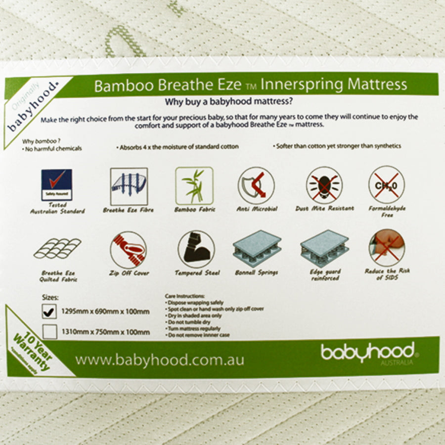 Bamboo Breathe Eze Mattress