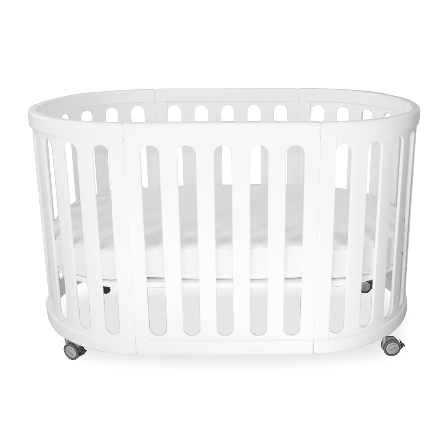 Sova Classic 5 in 1 Cot and Mattress - White